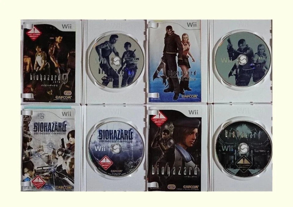 Biohazard 0 1 4 and The Darkside Chronicles 4 set Nintendo Wii Japan Tested - Image 3 of 3