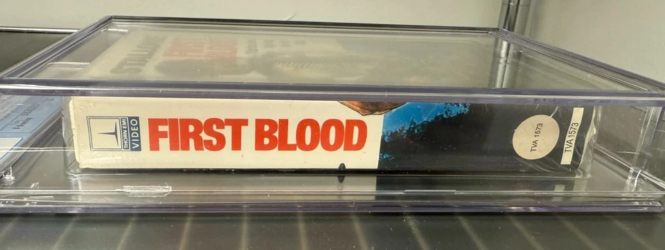 First Blood VHS Thorn EMI 1982  Hard Clamshell - Brand New, Sealed CGC 9.6 B+ - Image 4 of 4