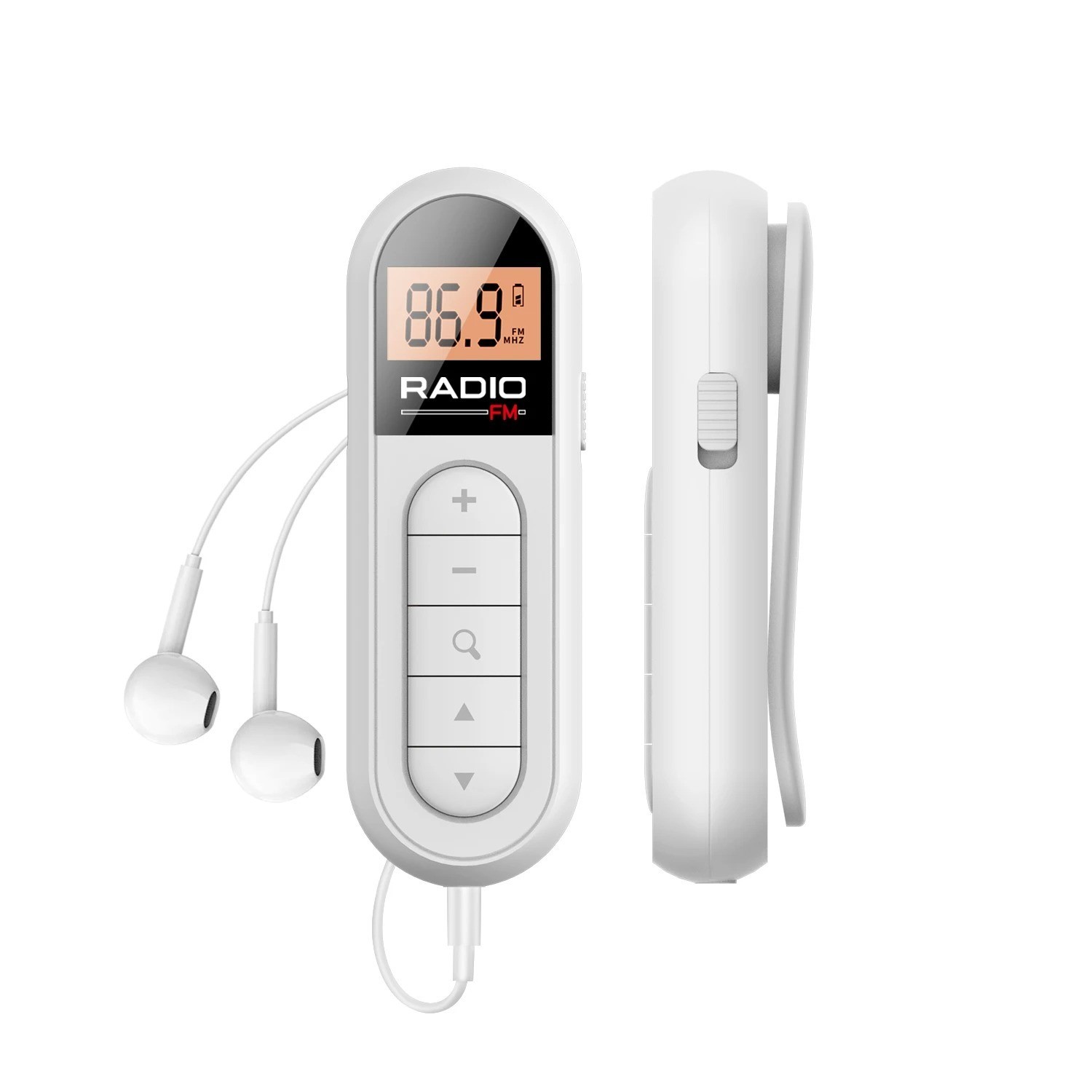 FM Portable Radio, Rechargeable Pocket Radio with Best Reception Digital Tuning