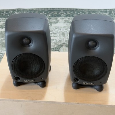 Genelec 8020A Studio Monitor Speakers Pair  Black