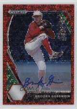 2021 Panini Prizm Draft Picks Red Donut Circle /99 Brooks Gosswein #PDP124 4g8