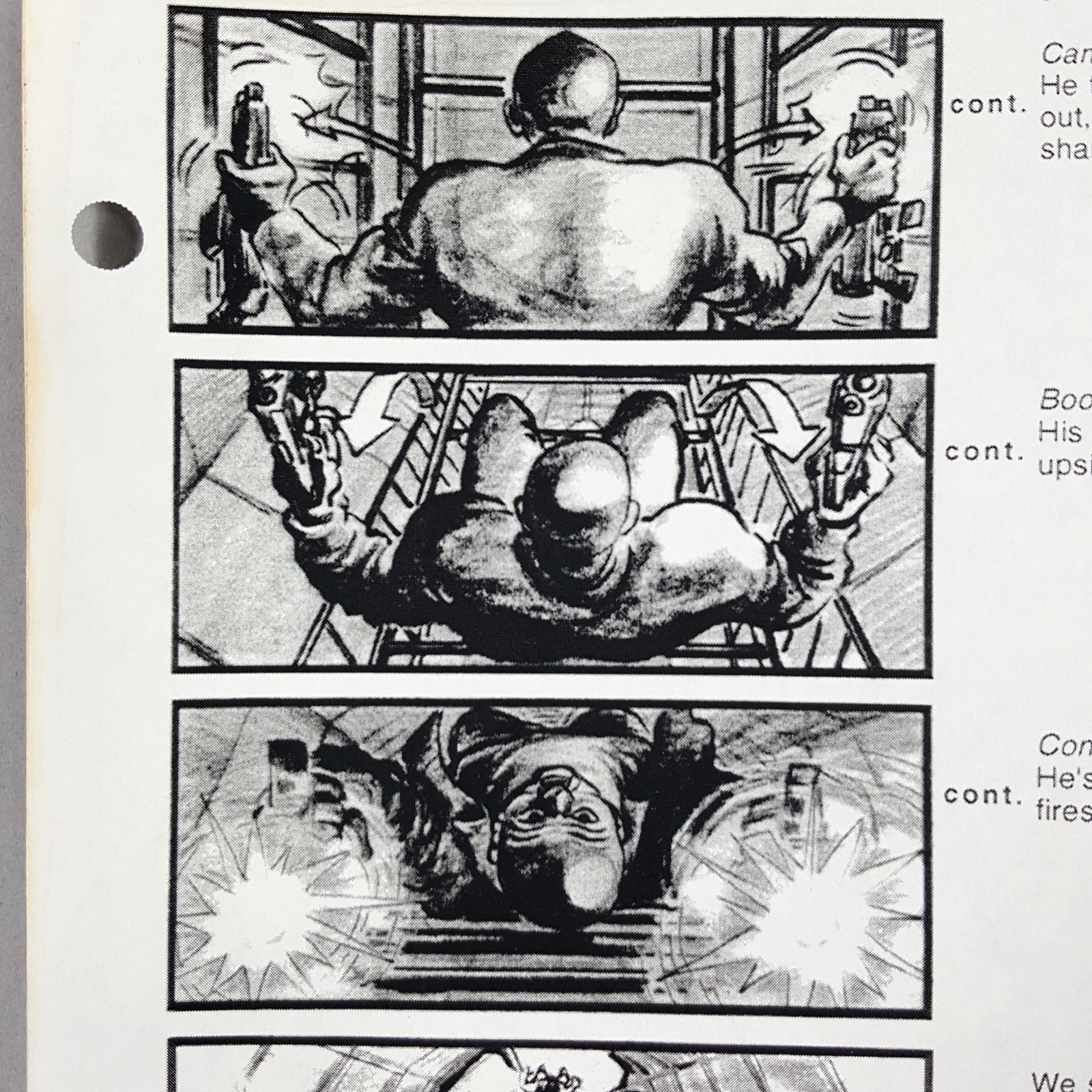 Image 5 of Alien: Resurrection - Production Used Storyboard, Alien Attacks Crew, Movie Prop