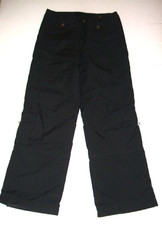 NILS Ski Snow Pants Women 8 Black Winter Thermore Insulated 32 x 31
