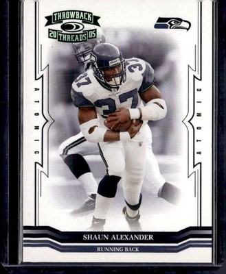 2005 Donruss Throwback Threads #129 Shaun Alexander Green #/175