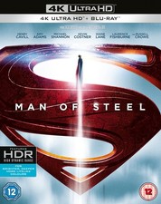 Man Of Steel (4K UHD Blu-ray) Amy Adams Diane Lane Henry Cavill (UK IMPORT)