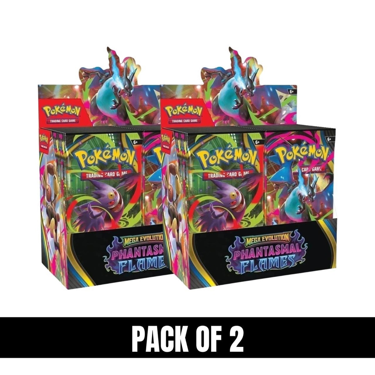2 x Pokemon Phantasmal Flames Booster Boxes New Sealed Free