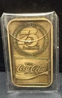 Coca Cola  VTG 75th Anniversary Bronze Bar - 1st Bottlers Contract #000446