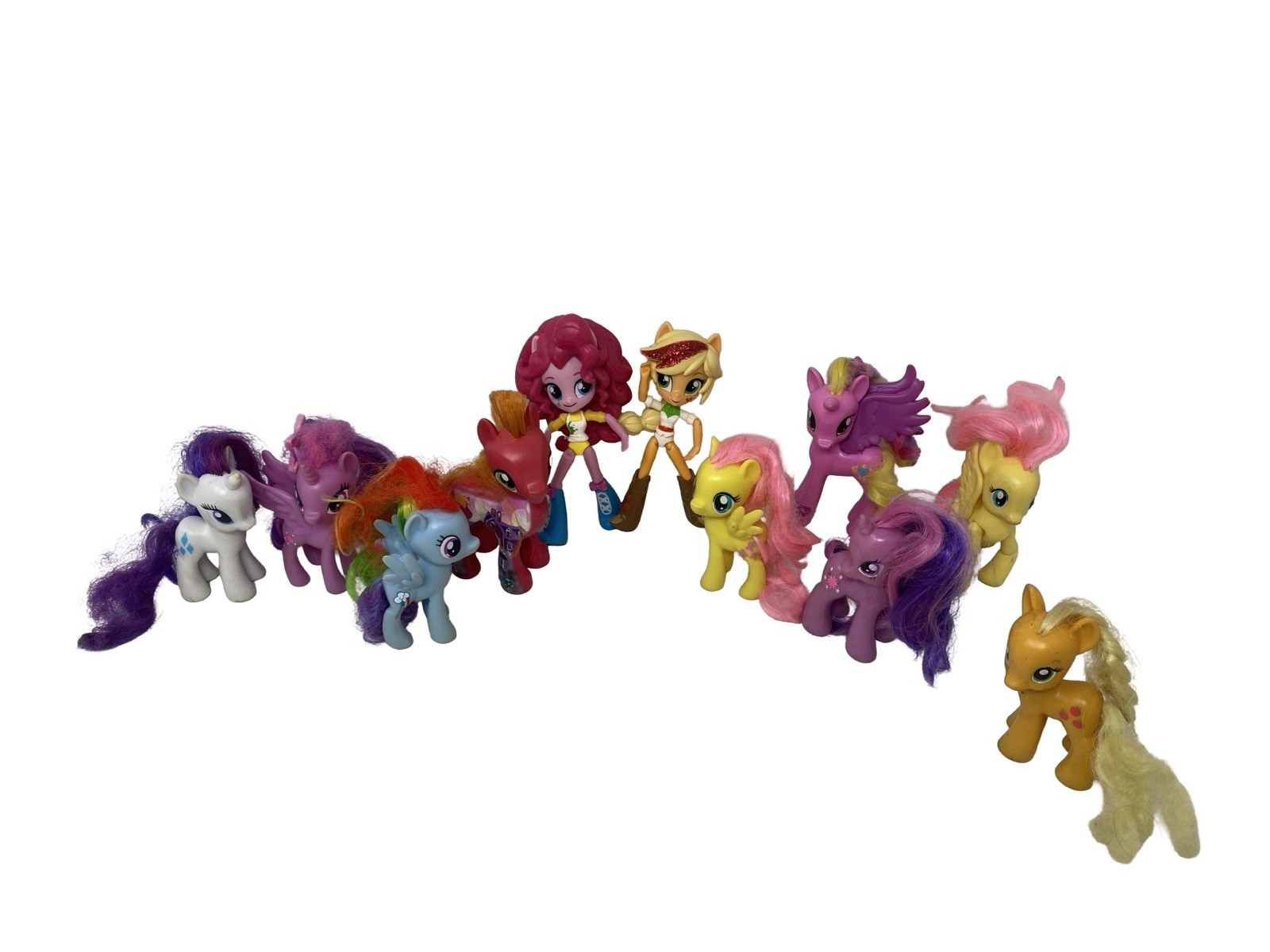 My Little 2 Pony Equestria Girls Minis, Apple Jack Pinkie Pie Brushable 9 Ponies