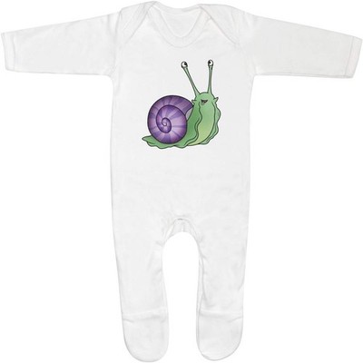 'Happy Snail' Baby Romper Jumpsuits / Sleep suits (SS051968)