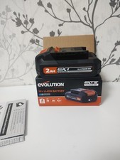 Evolution Cordless R18BAT-Li2 2Ah Li-Ion Battery 18v EXT Compatible With Erbauer