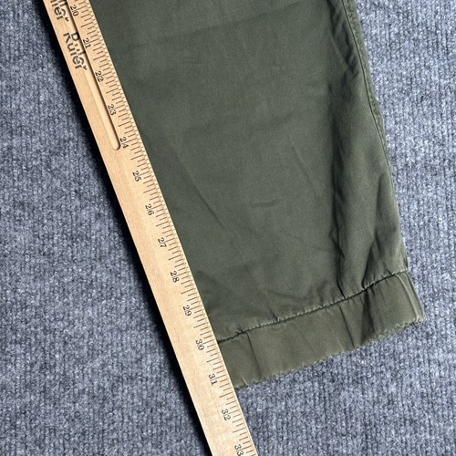 Uniqlo Pants Mens XL Olive Green Slim Stretch Chino Jogger Hem Casual Streetwear - Picture 10 of 12