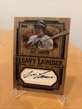 2025 Topps Heavy Lumber Jose Canseco Game Used Bat Autograph  card # HLAR2-JCA