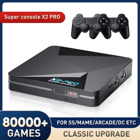 Super Console X2 Pro Retro Game Console 70000+ Games PS1 DC MAME SS +Gamepad