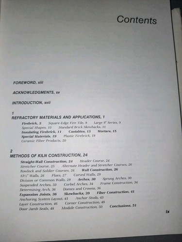 The Kiln Book: Materials Specifications & Construction by Frederick Olsen 2nd Ed - Imagen 6 de 9