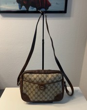 Gucci GG Interlocking Leder Umhängetasche Tasche Vintage Original Top Zustand