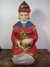 Vintage General Foam Red Wiseman 24" Blow Mold Christmas Nativity - No Light