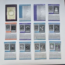 Lot of x12 Yu-Gi-Oh! Strategy/Tip/Checklist Cards! (Duelist Pack/Dark Beginning)