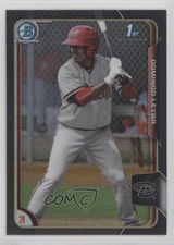 2015 Bowman Draft Chrome Asia Exclusive Black Refractor Domingo Leyba #67 0o6v