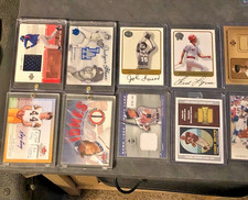 Multi Sport Relic and Autograph card lot.. Stars and HOFers.. Nice lot Chipper