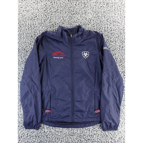 Ariat Kentucky 2010 World Equestrian Games Jacket Navy Blue Full Zip Medium
