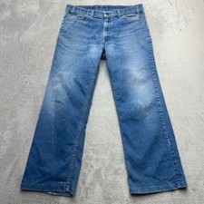 Vintage Levi's Orange Tab Action Straight Leg Jeans Mens 36x29 Blue Denim Cotton