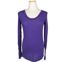 ISSEY MIYAKE Purple Wool Blend Knit Top F 26810120