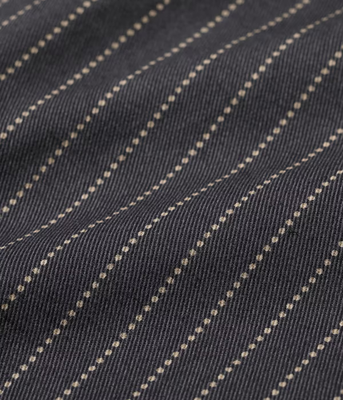 SUGAR CANE Lot No. SC29585 BLACK WABASH STRIPE WORK SHIRT Made in