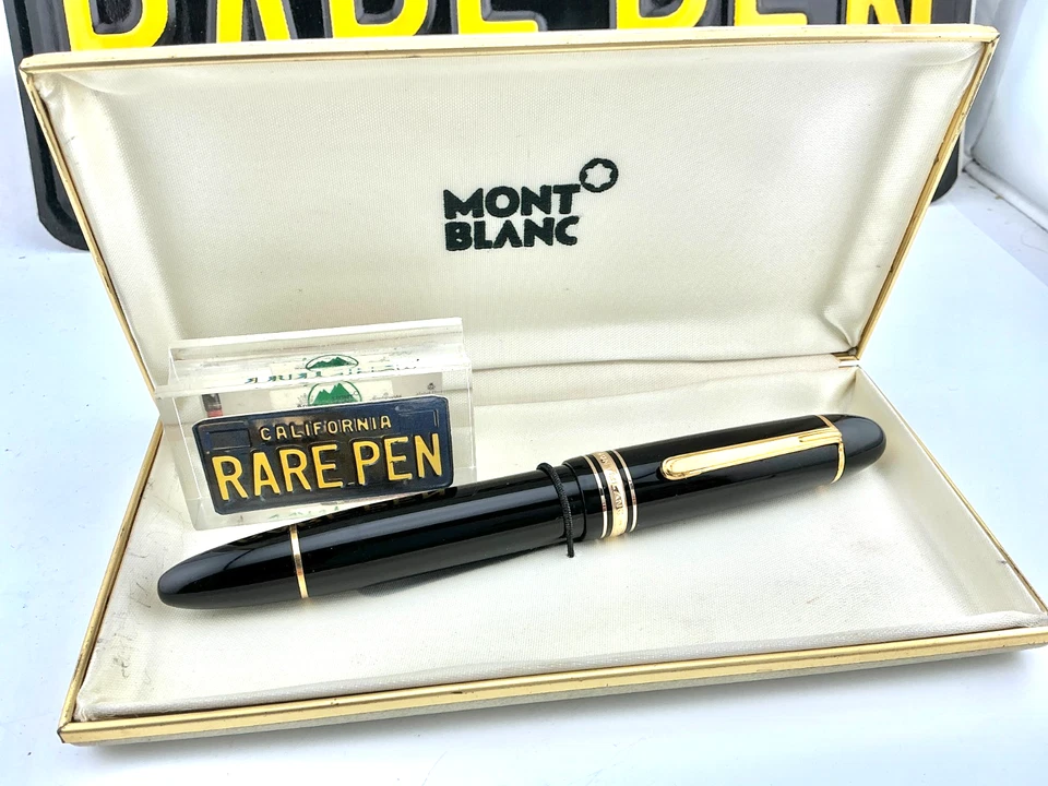 Pluma Estilográfica Diplomat Vintage Montblanc 149 18K Ancha Flexible Nueva en Caja Foto 2 de 4