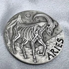 2015 .999 Silver SkullCoins Zodiac Aries Memento Mori super low mintage [B12]