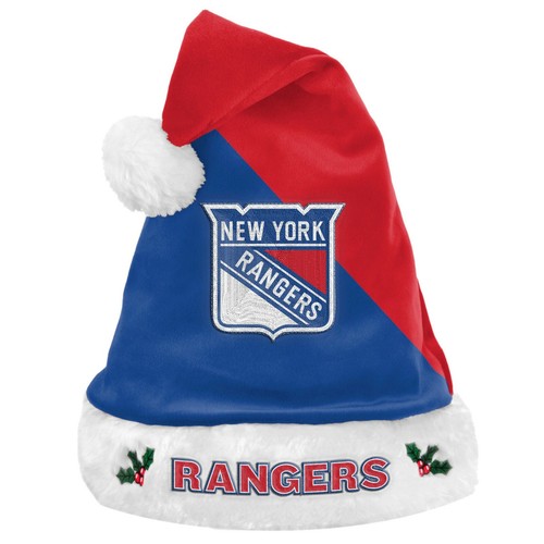 New York Rangers NHL Holiday Santa Hat 