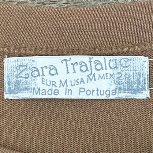 Zara Trafaluc Girls Bow Detail Pullover 100% Cotton Knit Tan Sweater Size M - Picture 6 of 8