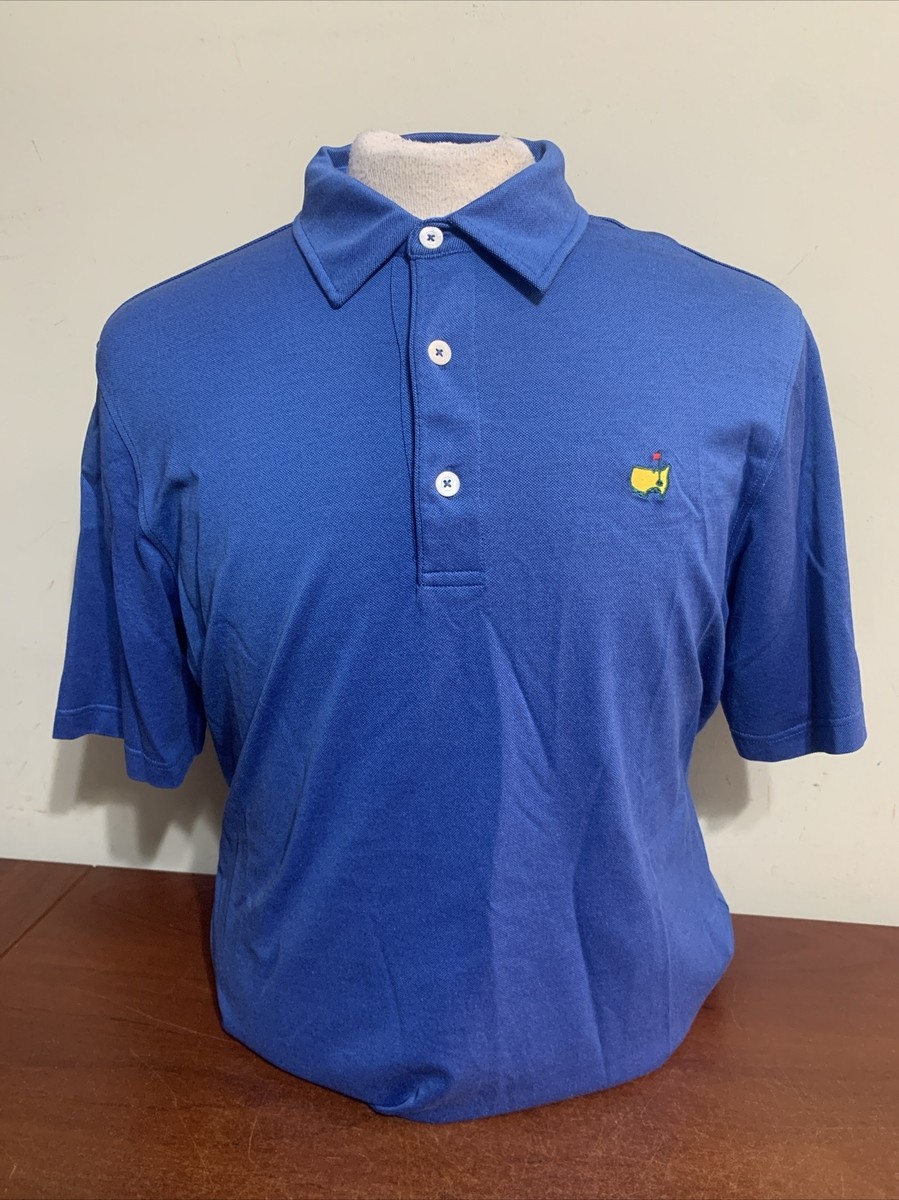 Augusta National Clubhouse Collection Mens Large Blue Golf polo 