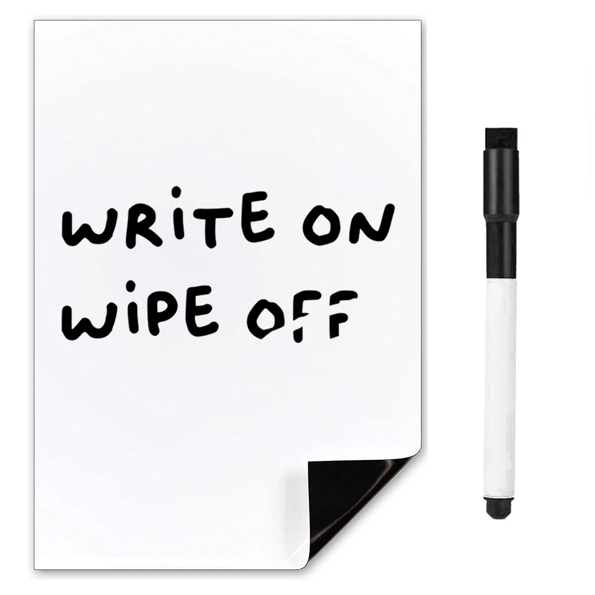 Small Magnetic Whiteboard Fridge Magnet A5 Dry Wipe Memo Board Mini White Board