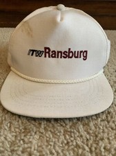 Vintage ITW Ransburg Strapback Hat Made In The USA