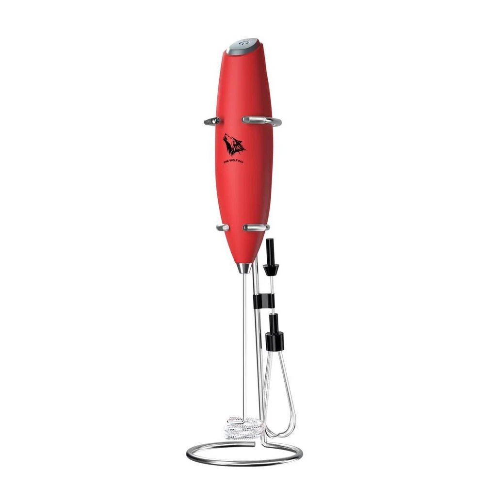 Milk Frother Handheld - Mini Foamer for Esspreso  - Double Whisk Drink Mixer