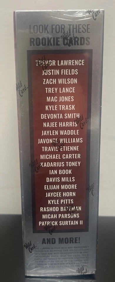 2021 Wild Card Alumination All Rookie Football Edition Hobby Box QTY - Image 4 of 4