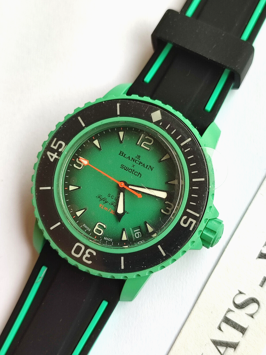 Blancpain X Swatch Scuba Fifty Fathoms Indian Ocean Senza Scatola