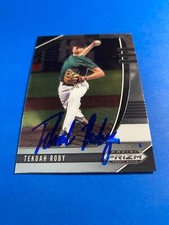 TEKOAH ROBY 2020 PANINI PRIZM AUTO IP SIGNED CARDINALS RANGERS NORTH CAROLINA RC