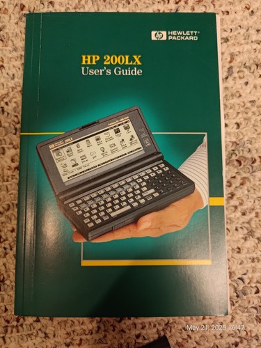 Hewlett Packard HP 200LX 4MB RAM PDA Palmtop PC w power adapter floppies cables - Photo 13 sur 24