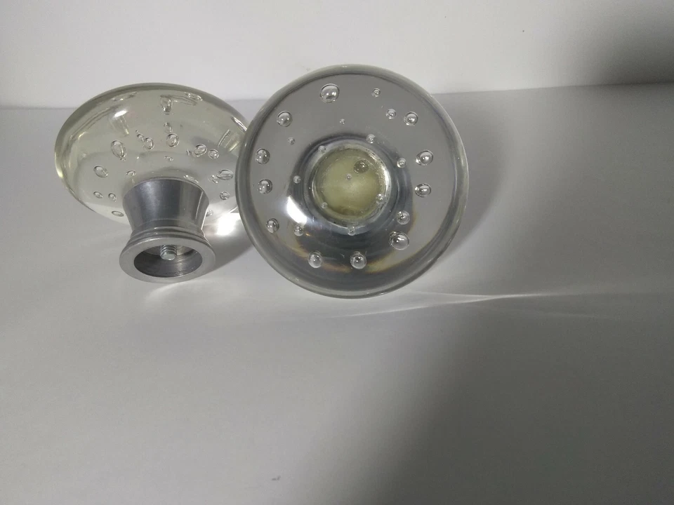Bola bolha transparente gaveta de vidro armário armário puxador maçaneta alça - Imagem 2 de 4