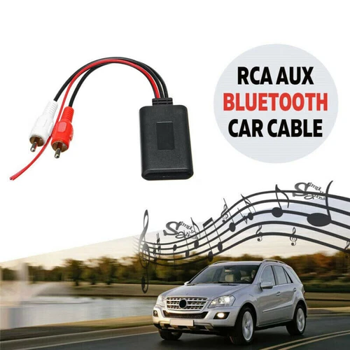 Adattatore Autoradio BLUETOOTH 12V AUX Radio RCA Auto Cavo Universale St N2C4 - Foto 5 di 11