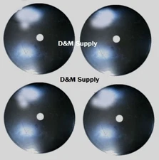 4 Pack Disc Harrow Blade 18" Plain fits 1 1/2" Round Hole Axle fits many brands