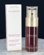 Clarins Double Serum Anti Age Complete Age Control Concentrate 1.6 oz NIB