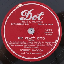 Johnny Maddox - The Crazy Otto / Humoresque - 1955 Jazz/Pop 78 rpm Record 15325