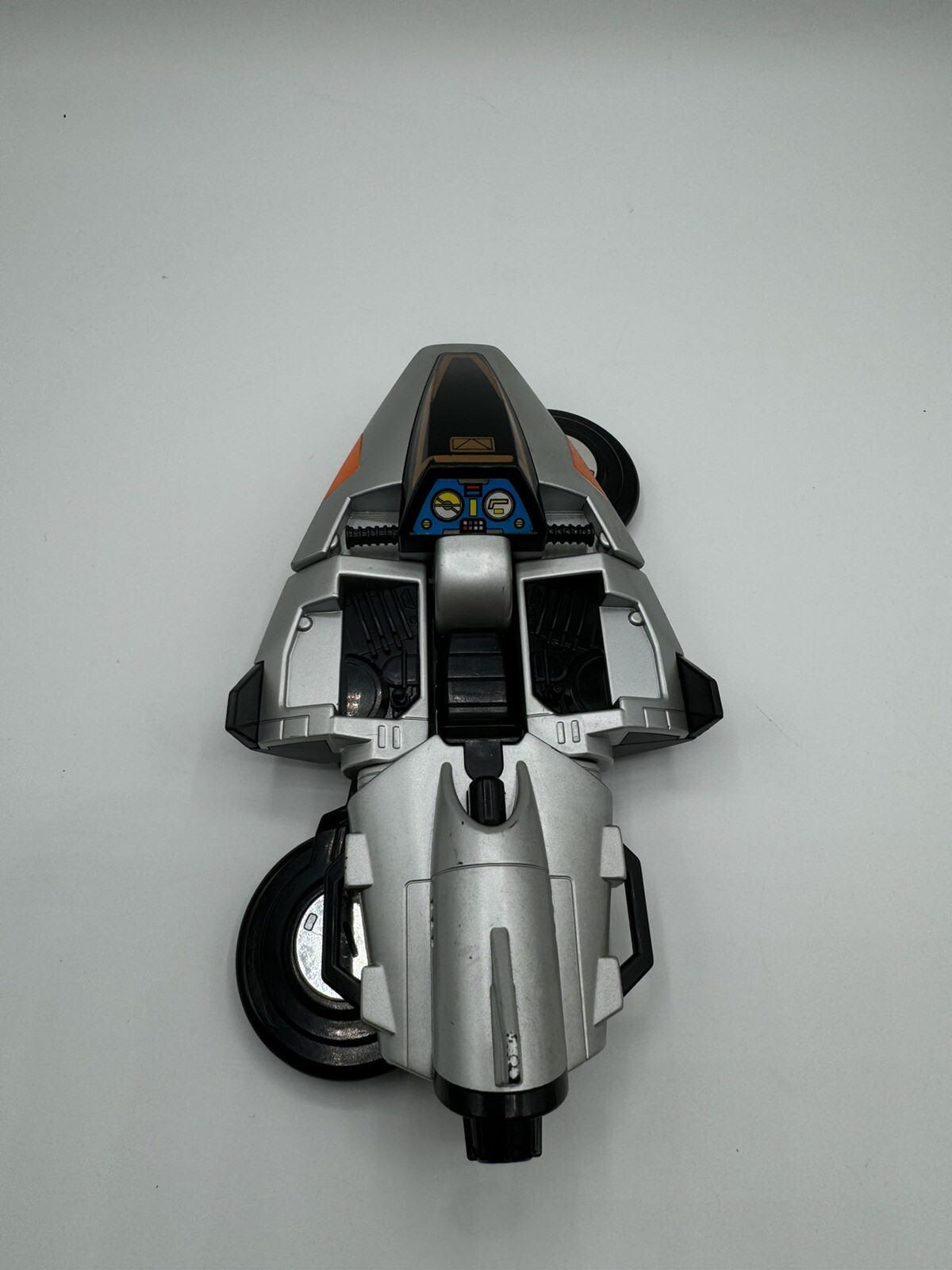 1997 Bandai Power Rangers In Space Silver Galaxy Glider Cycle Motorcycle Bike
