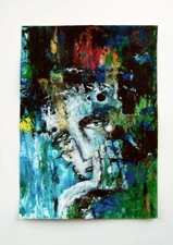 ORIGINAL ACRYLIC POP SURREAL EXPRESSIVE ART CONCEPTUAL PORTRAIT MODERN PAINTING