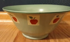 Corelle Coordinates Aqua With Apples All Around Stoneware Mixing / Serving Bowl