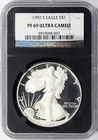 1992-S Proof $1 American Silver Eagle NGC Retro PF69 Ultra Cameo