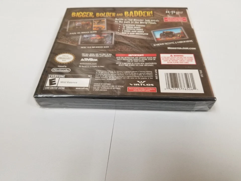 Monster Jam Path of Destruction Nintendo DS new - Image 2 of 2