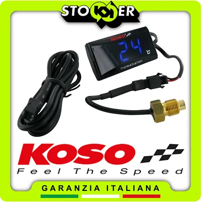 TERMOMETRO DIGITALE KOSO MOTO SCOOTER SENSORE TEMPERATURA ACQUA M10x1 UNIVERSALE - Bild 1 von 4